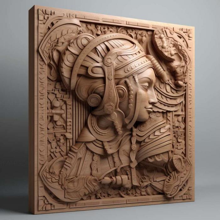 نموذج ثلاثي الأبعاد لآلة CNC 3D Art 